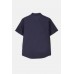 Womens Cotton Oxford Short Sleeve Collar Uniform Shirt/Blouse